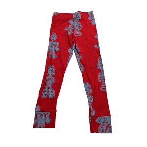 Nununu Tribal Dancers Leggings in Red